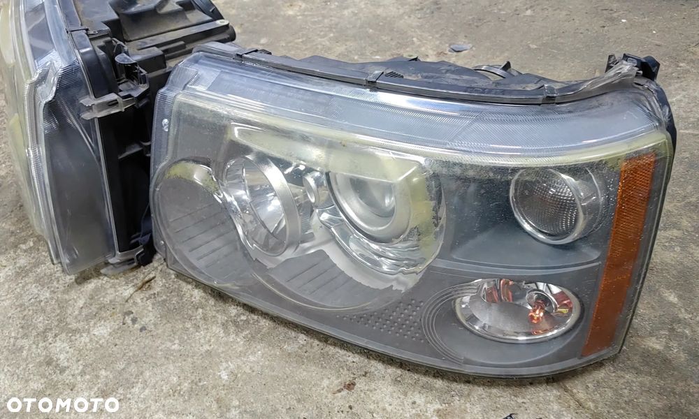 Oryginalne Kompletne Reflektory XENON Przód Przednie Prawy Lewy Range Land Rover Sport L320 - 2
