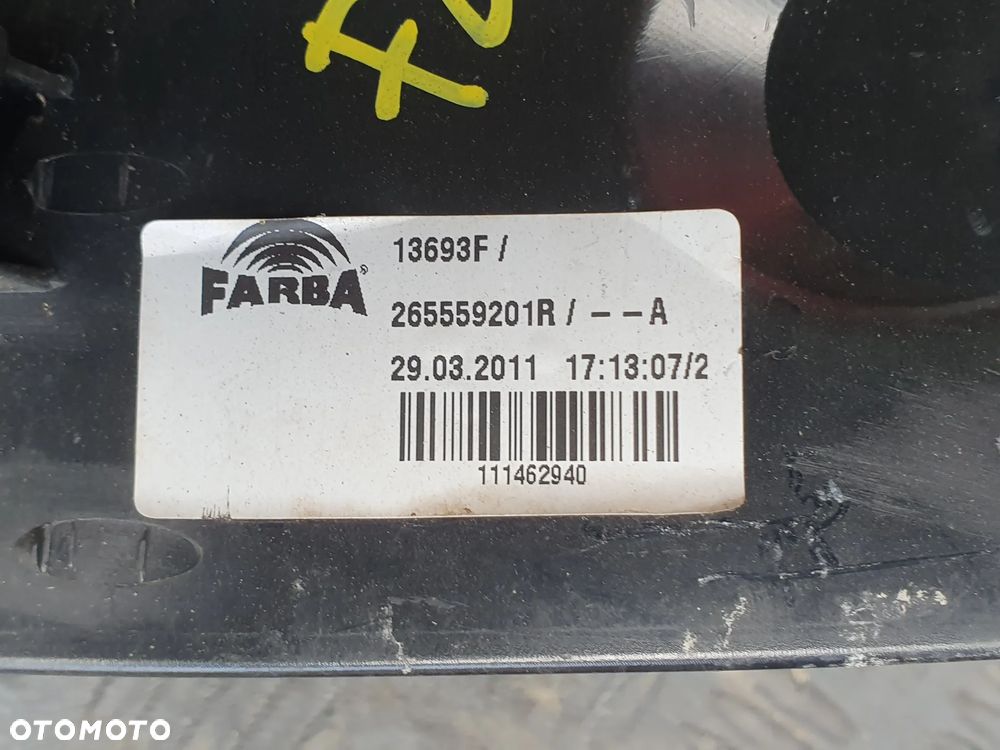 LAMPA TYLNA LEWA RENAULT FLUENCE Z.E. 265559201R - 3