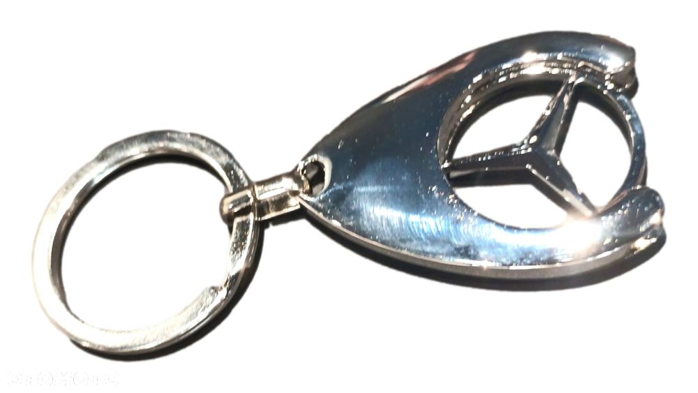 MERCEDES Brelok breloczek zeton do wozka SREBRNY OE - 1