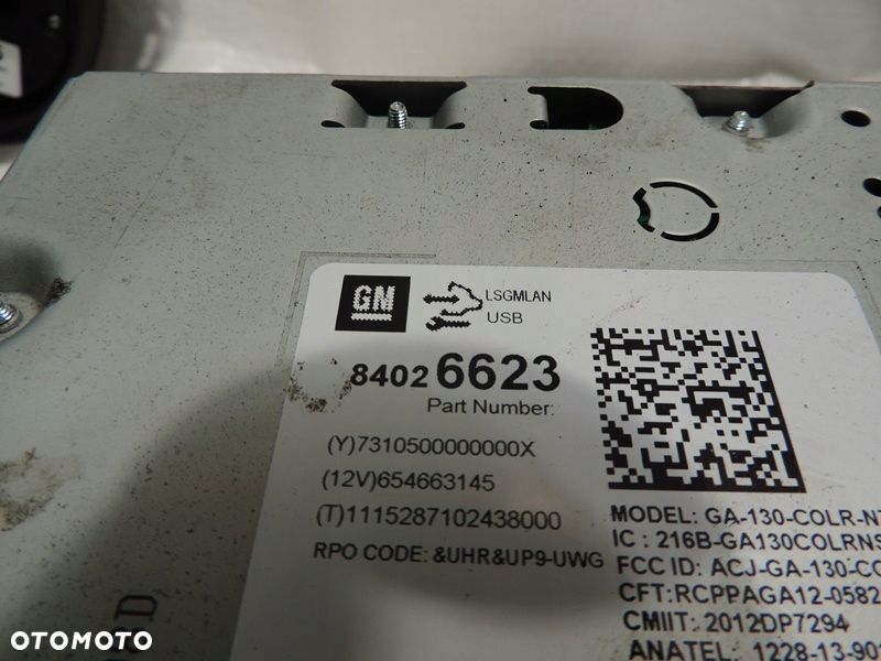 RADIO RADIOODTWARZACZ CD NAVI 950 OPEL MOKKA 84026623 42356784 13474055 - 7