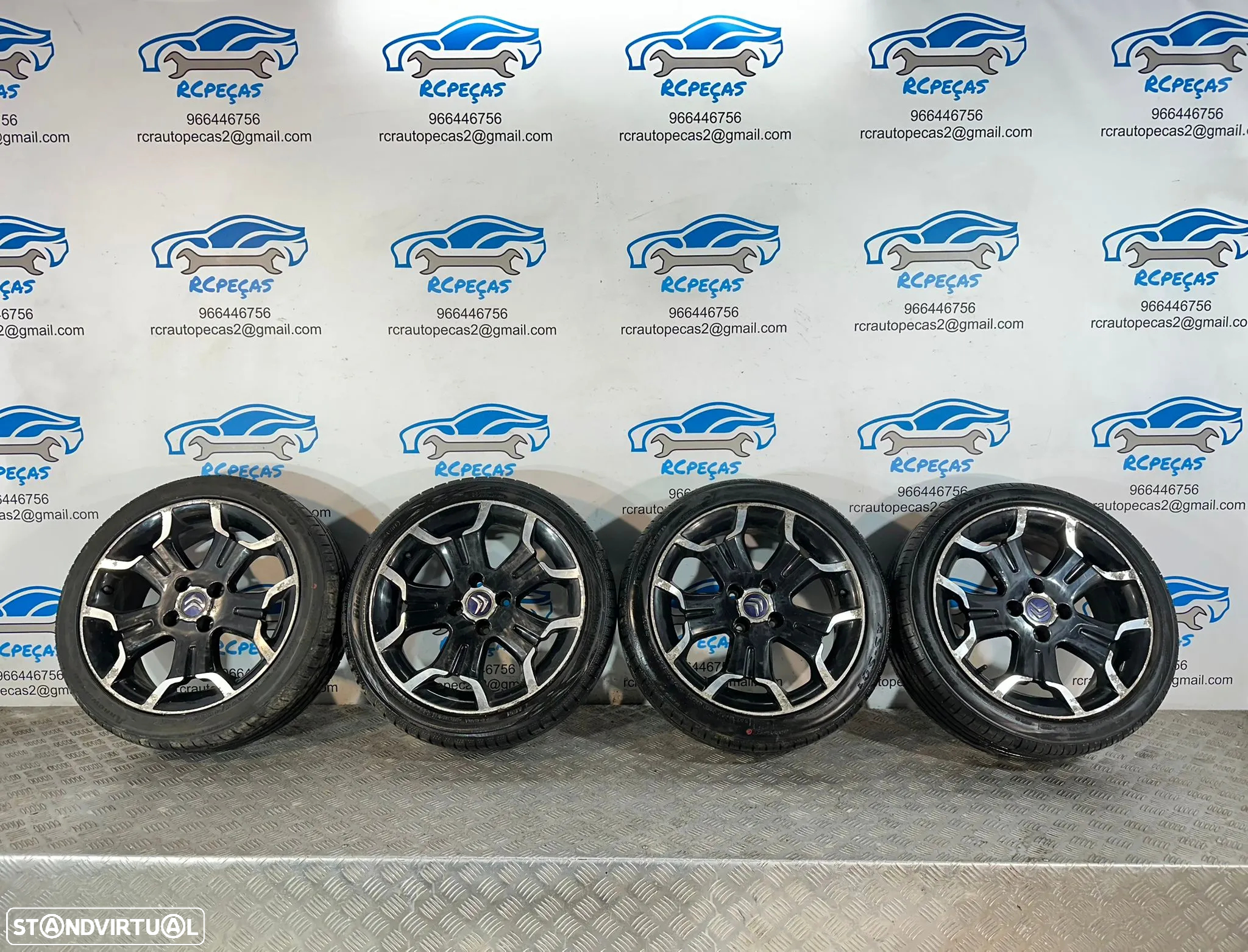 .Conjunto Jantes 17 Originais Citroen DS DS3 7J ET25 4x108 - 2