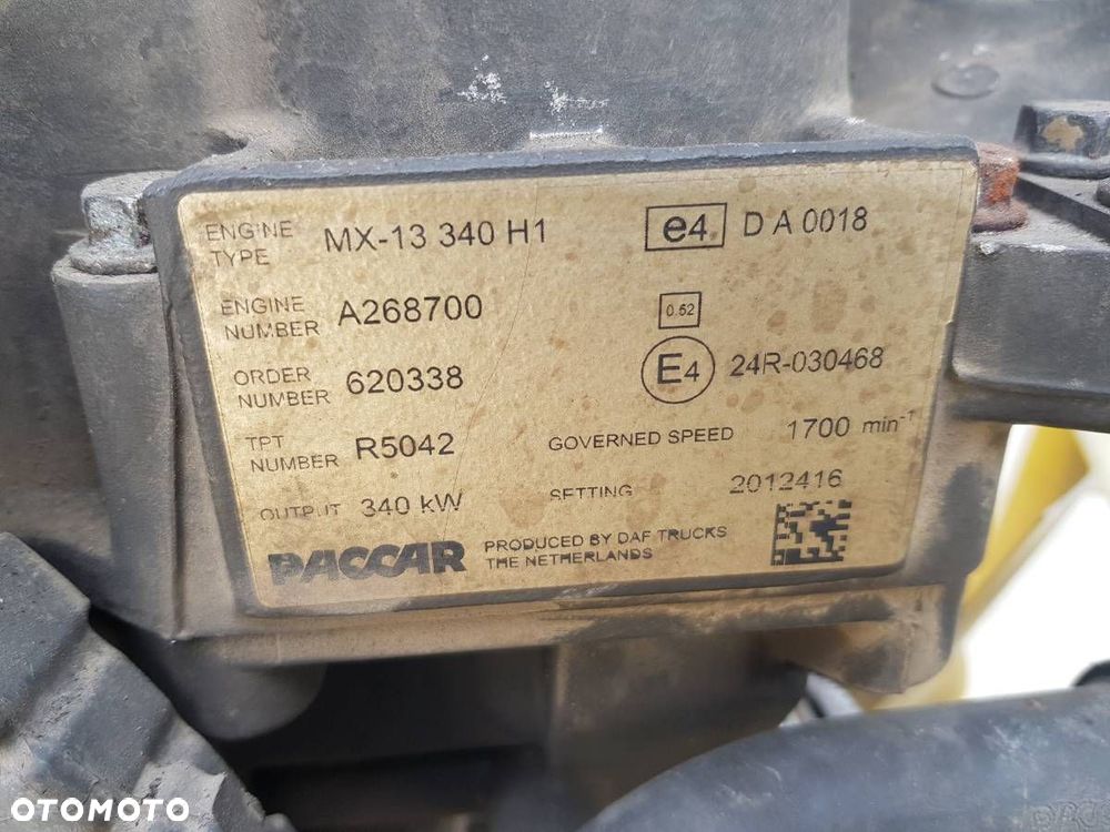 SILNIK  DAF XF 2012 - 2022 FT 460 340 kW [462 KM] 4x2 2012 MX-13340H1 - 6