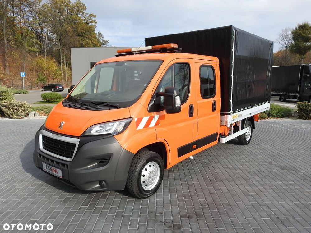 Peugeot BOXER SKRZYNIA PLANDEKA PODWÓJNA KABINA DOKA 7 MIEJSC KLIMATYZACJA PNEUMATYKA  140KM - 18