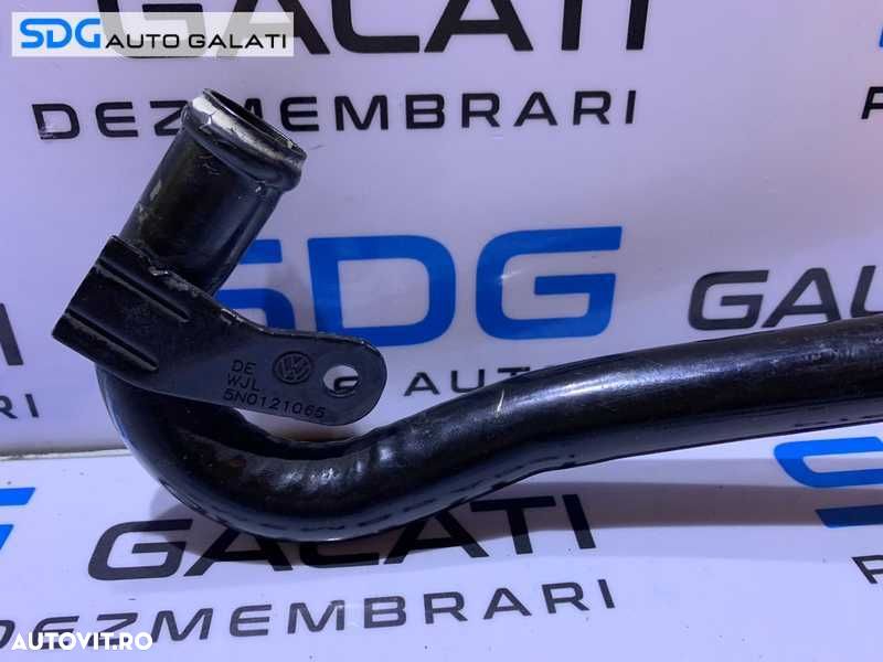 Conducta Teava Apa Lichid Racire Motor VW Golf 6 PLUS 1.6 TDI CAYB CAYC 2008 - 2014 Cod 5N0121065 [M5560] - 2