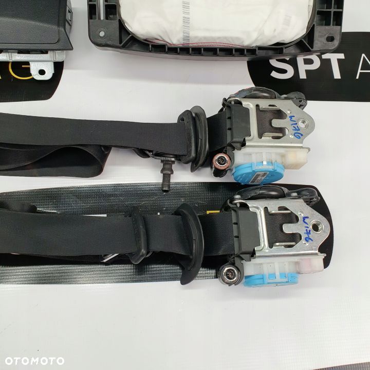 MERCEDES A KLASA W176 LIFT DESKA ROZDZIELCZA KONSOLA KOKPIT PULPIT PODUSZKI AIRBAG AIR BAG PASY KIT SET - 8