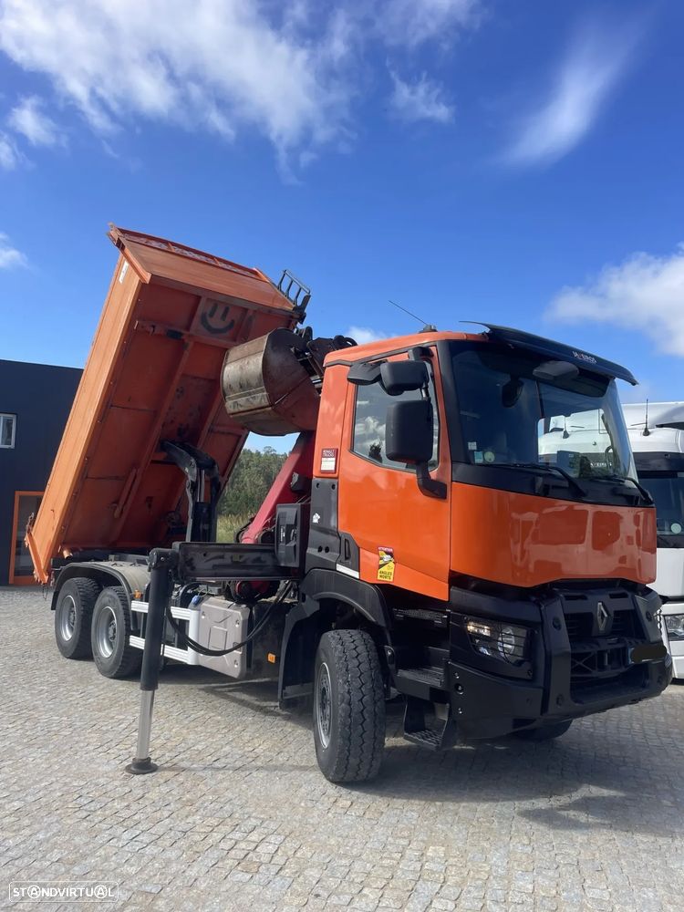 Renault K 430 - 6x4 - Basculante C/ Grua - 2014 - 1
