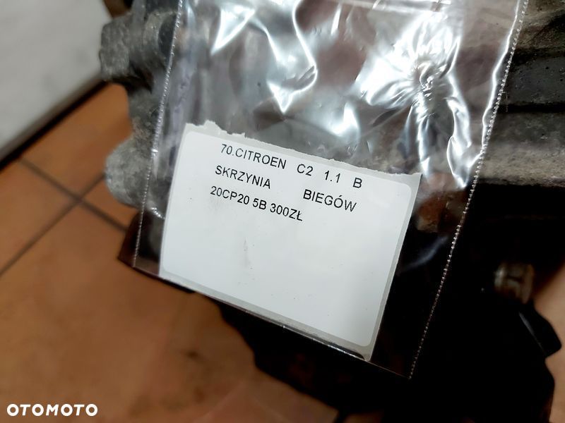 citroen c2 1.1 b skrzynia biegów manualna 5b 20cp20 - 4