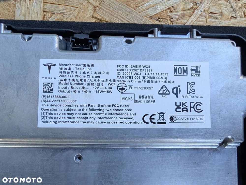 ŁADOWARKA INDUKCYJNA MODUŁ STEROWNIK TESLA X 161586800E - 4