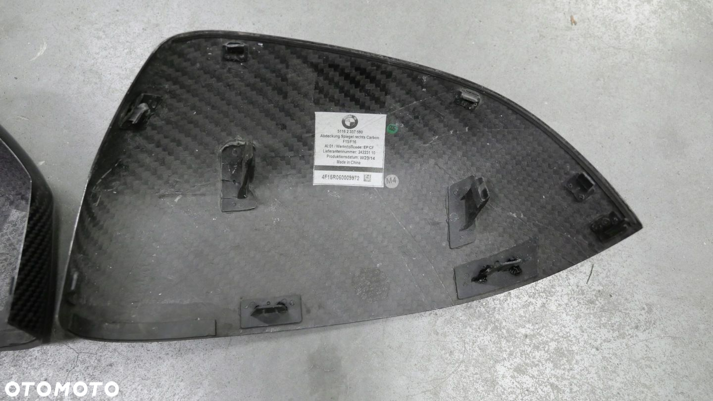 BMW F15 F26 F16 F25 OBUDOWA LUSTERKA OBUDOWY CARBON MPERFORMANCE LEWA PRAWA - 10