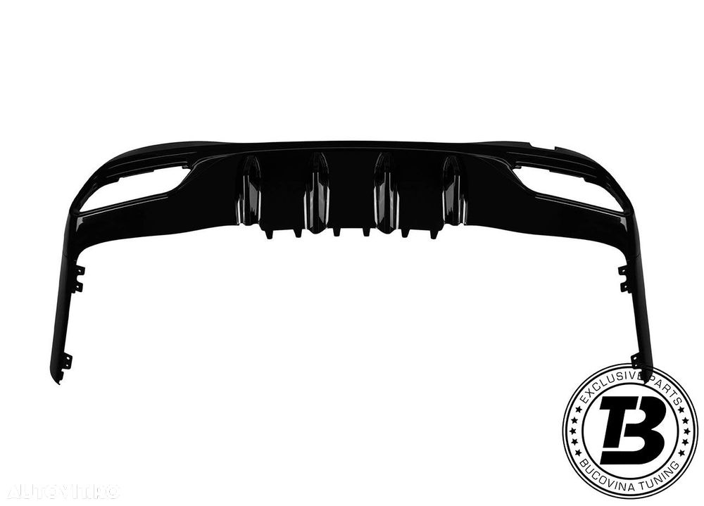 Difuzor Bara Spate cu Ornamente compatibil cu Mercedes C Class W206 C63 Design - 7