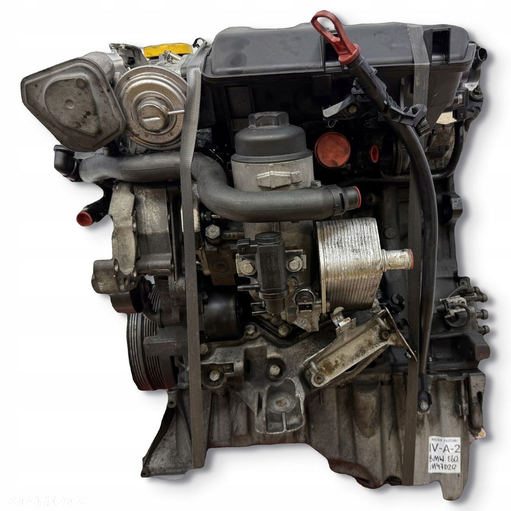 SILNIK BMW E60 E61 520 2.0 D DIESEL 150KM diesel kompletny M47D20 204D4 - 7