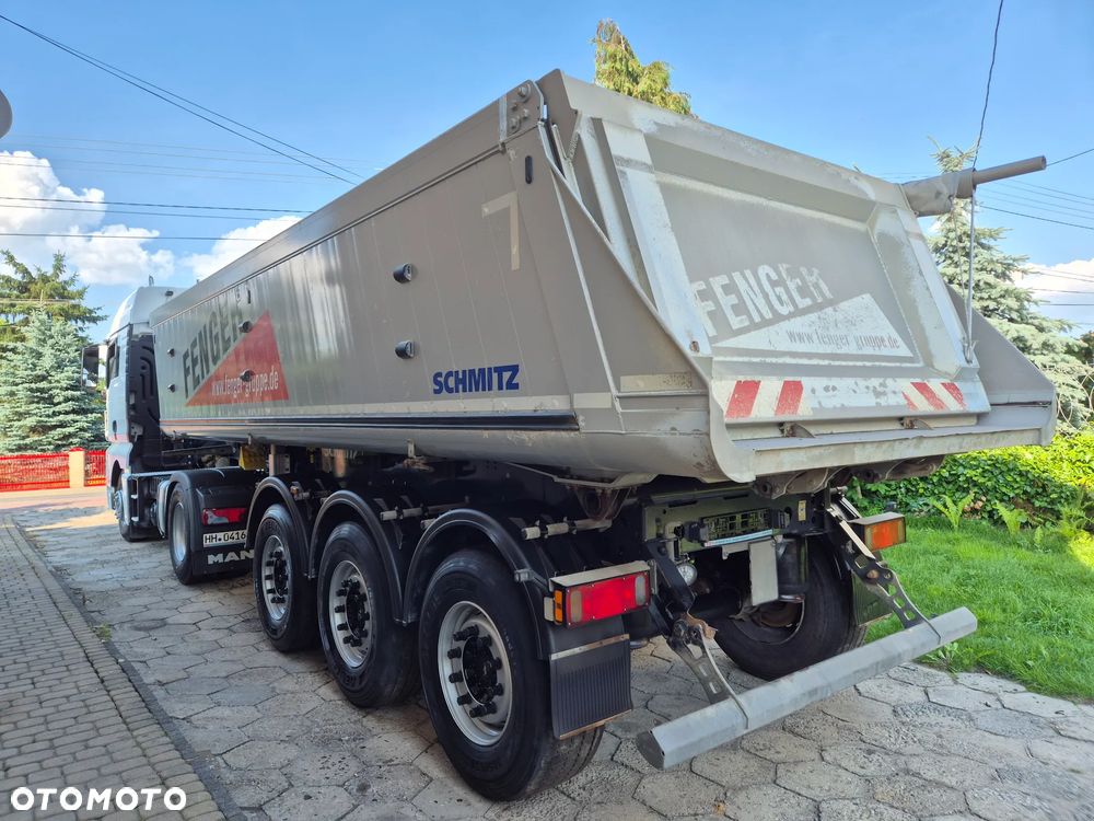 Schmitz Cargobull Waga: 5163kg SKI 24 SL 7.2 / z Niemiec / Podnoszona oś / Aluminiowa wywrotka / KOMPLET Z MAN TGX 470 - 36