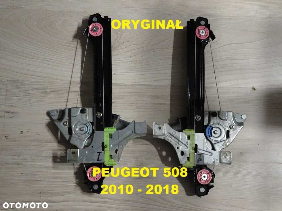 Podnośnik Mechanizm Szyby Peugeot 508 Tył Lewy Oryginał 10-18 (1b2) - 1