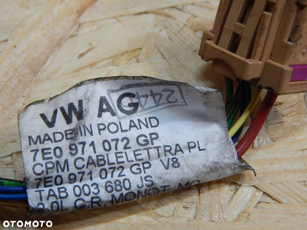 vw t5 lift instalacja wiązka silnika 2.0 tdi 7e0971072gp - 4