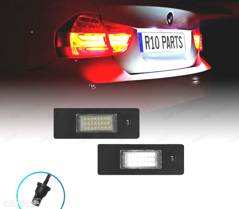 LUZES DE MATRÍCULA LED PARA BMW Z4 E85 ROADSTER 02-09 E86 COUPE 02-09 E89 CABRIO 09- - 1