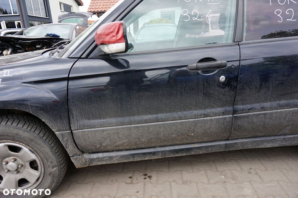 DRZWI PRZEDNIE LEWE FORESTER II SG 32J  CZARNY SUBARU 2002-2006 - 3