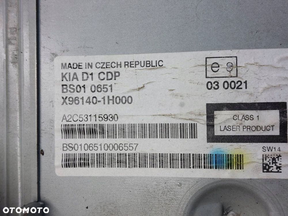 RADIO ODTWARZACZ + PANEL NAWIEWU + RAMKA KIA CEED I 97250-1H100 - 6