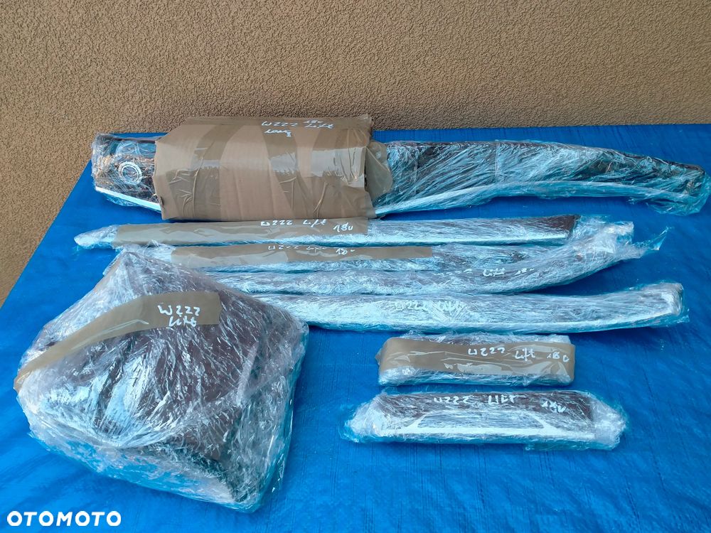 Mercedes W222 Lift Long Dekor Dekory Listwy Konsoli Drzwi Podświetlane 2018r - 28