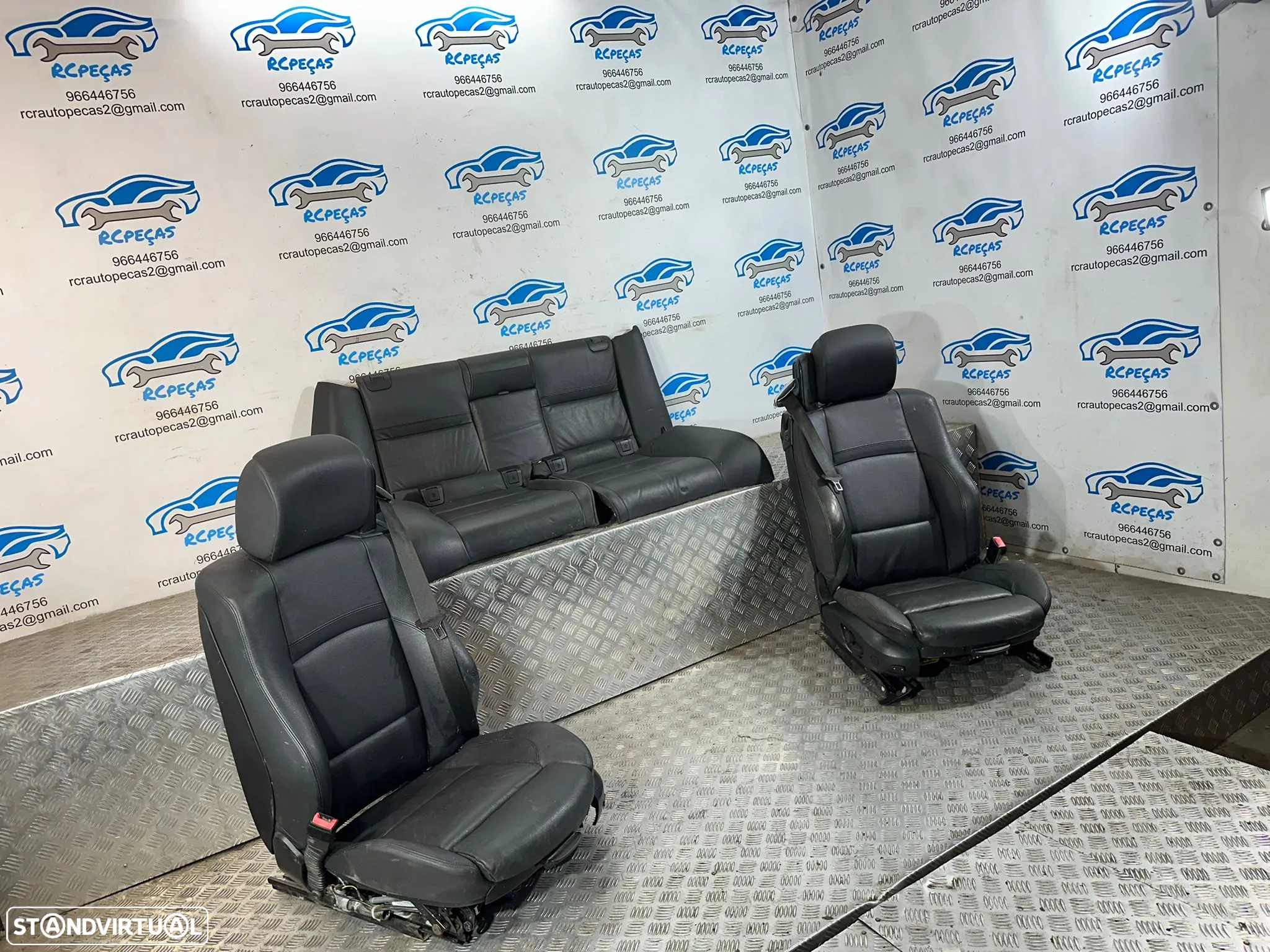 .Conjunto Bancos Elétricos Memoria Pele Pack M BMW Serie 3 E93 Cabrio 2007 –  2013 - 3
