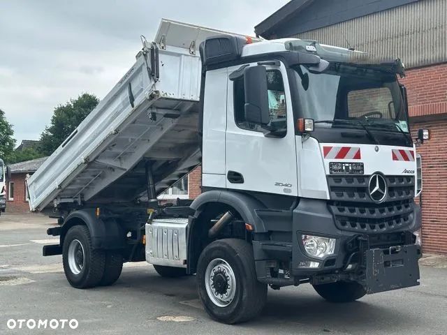 Mercedes-Benz Arocs 2040 4x4  – Meiller  | Euro 6c | płyta czołowa do montażu pługu, osprzętu zimowego lub komunalnego | Automat | Resory stalowe (Blatt-Blatt) - 2