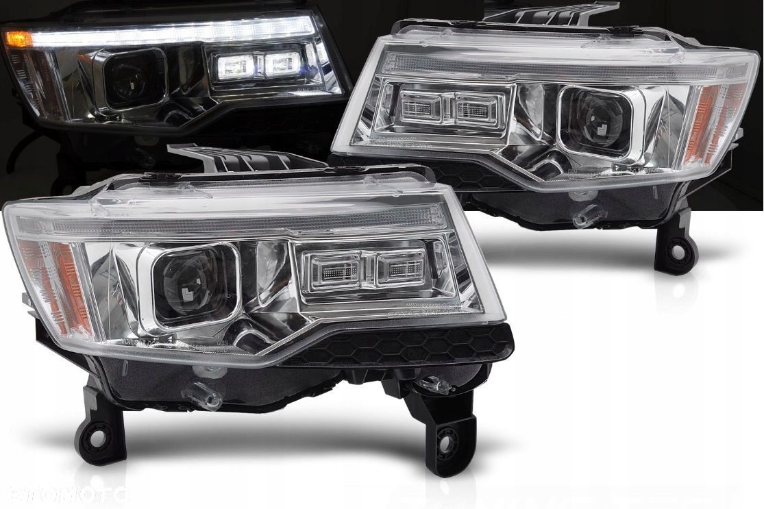 Reflektor Bi-xenon Dayline LED Tube Tuning Jeep Grand Cherokee WK2 Lift 14- - 2