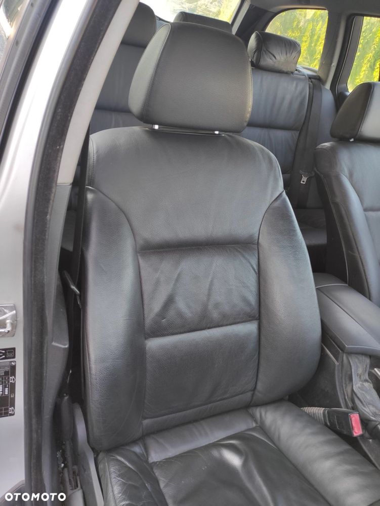 FOTEL PRAWY PRZÓD PRZEDNI BMW E60 E61 CZARNA SKÓRA GRZANY PAMIĘĆ - 4