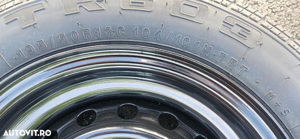 195/50 R13C Roata completa SECURITY 6Jx13 5x112 ET30 Valva metalica - 4