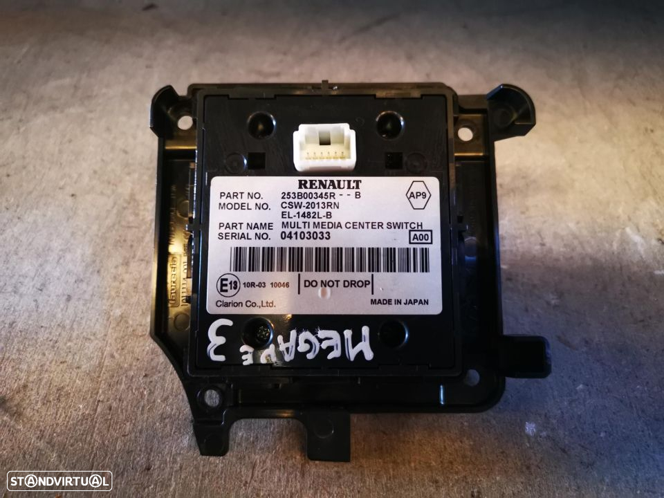 RENAULT MEGANE 3 / III COMUTADOR JOYSTICK GPS - Z238 - 3