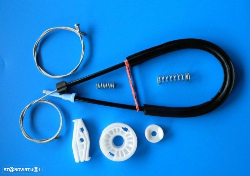 kit  reparação do elevador dos vidros peugeot 206 cabrio trás - 1