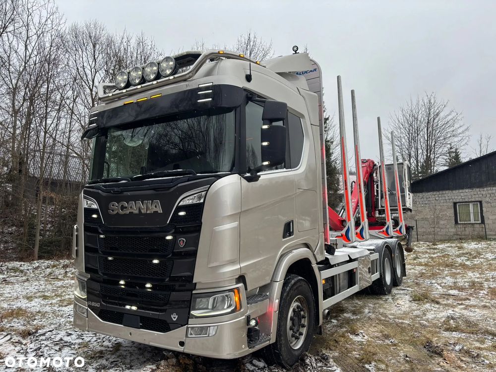 Scania R650 6X4 EURO 6 Resor Resor Dzwig Epsilon z Kabina Do drewna Lasu dłużycy kłody Palfinger