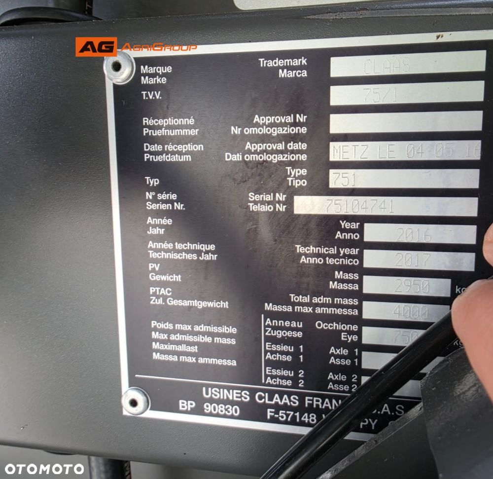 Claas Variant 460 RF 2016R - 15