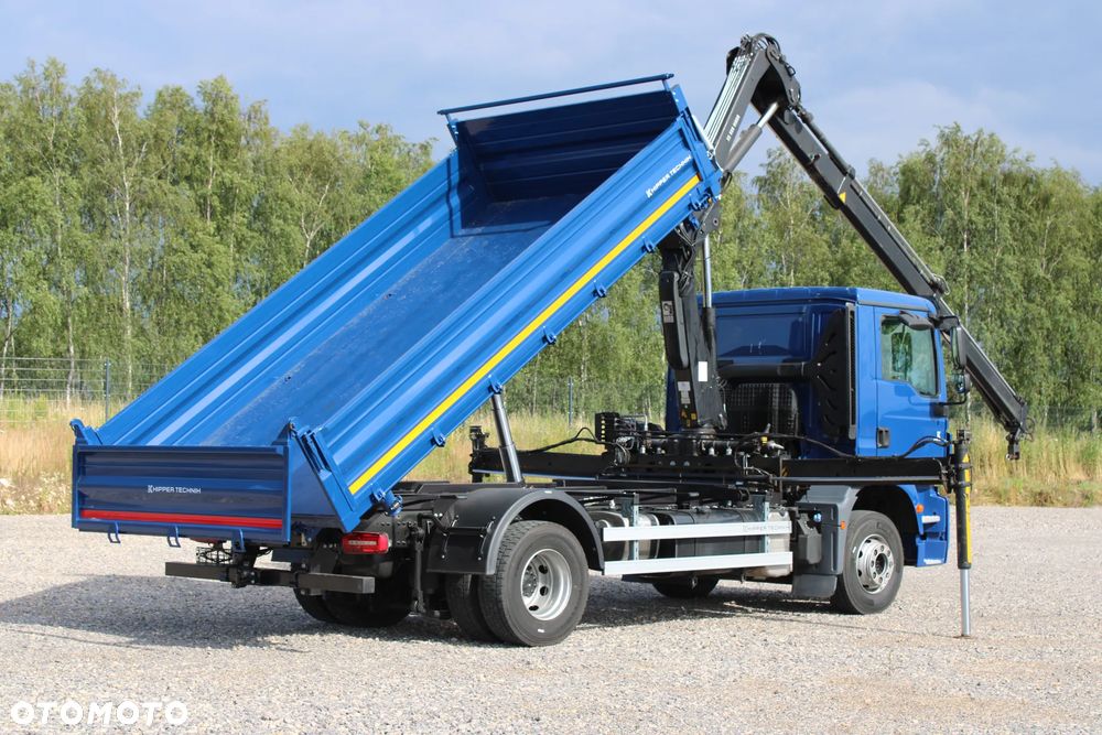 MAN TGM 15.290 Nowy 3-stronny WYWROT Żuraw HDS Hiab 099 BS-2 HiDuo Sterowanie radiowe 5,6 funkcja Kiper Wywrotka - 7