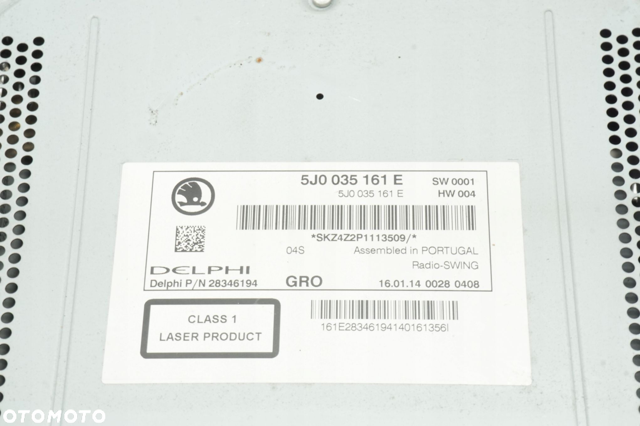 SKODA RAPID 13R RADIO CD 5J0035161E - 4
