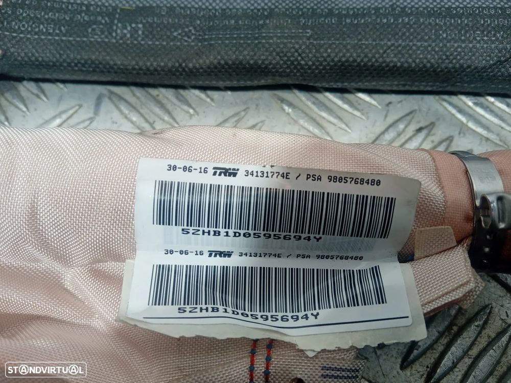 Cortina Cortinas de Airbag Peugeot 308 SW 34131774E 34131775E Original - 5
