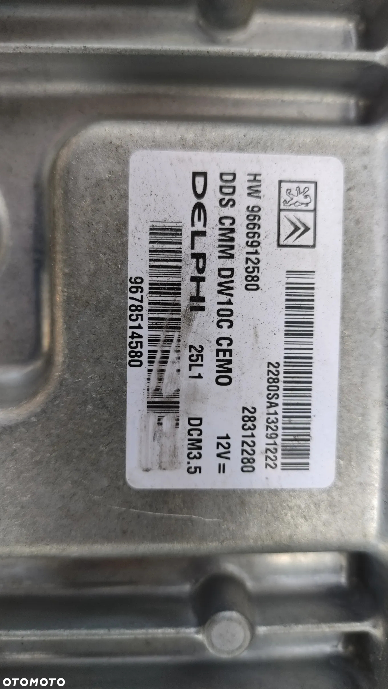 Komputer sterownik silnika Citroen DS5 2.0 diesel 9666912580 - 4
