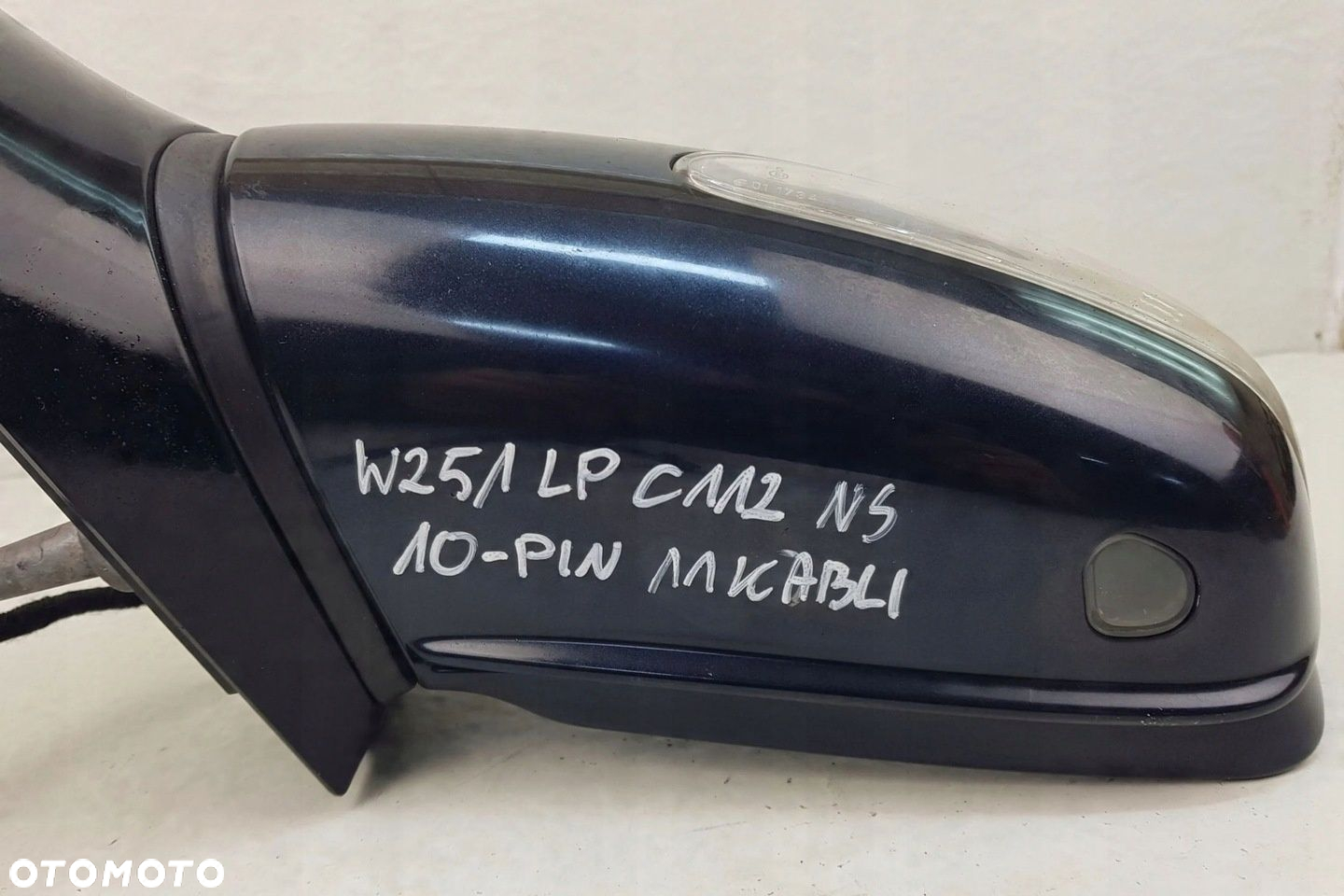 MERCEDES R W251 LEWE LUSTERKO ZEWNĘTRZNE Z KIERUNKOWSKAZEM C112 11 PIN UK - 4