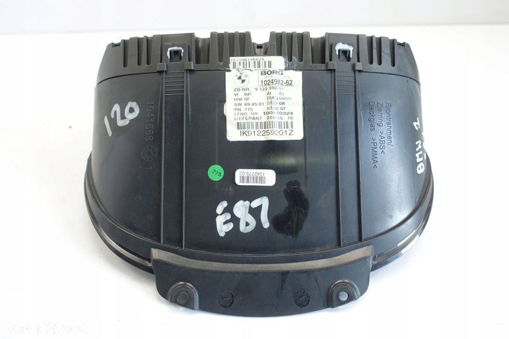 BMW 1 E87 116 1.6 i ZEGARY LICZNIK 1024982 oryg - 4