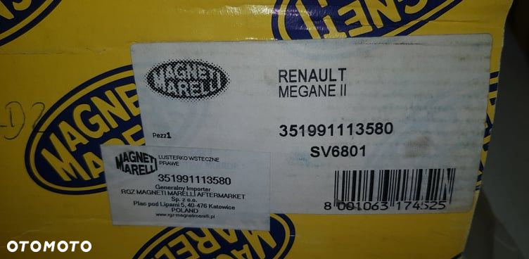 LUSTERKO PRAWE RENAULT MEGANE II BM0/1 CM0 /1    2002/11‑2008/02 - 3