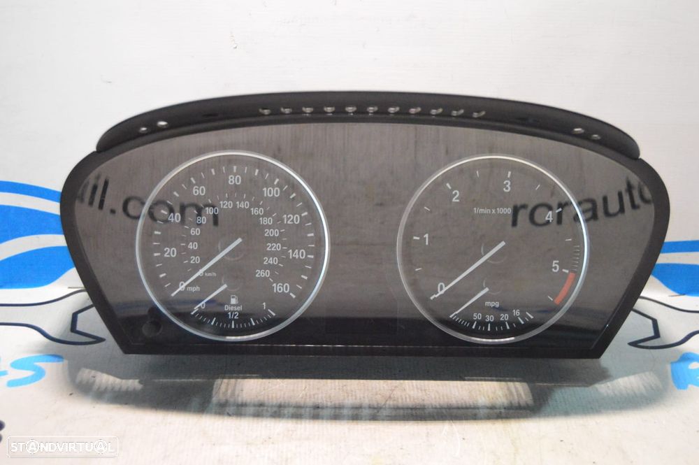 QUADRANTE MOSTRADORES PAINEL INSTRUMENTOS BMW MILHAS INGLES 62119153756 9153756 110080213 110080840 6965359 A2C53103634 BMW SERIE 5 E60 530D 24V 231CV M57D30 306D3 E61 - 1