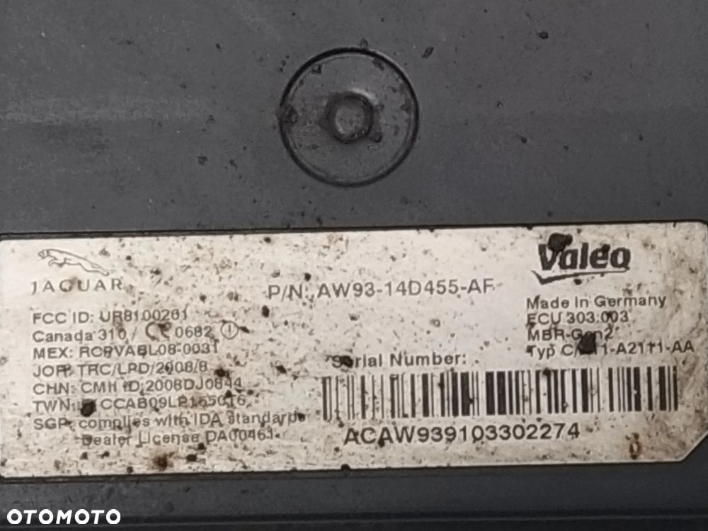 JAGUAR XJ X351 MODUŁ RADAR CZUJNIK MARTWEGO POLA PASA RUCHU ORYGINAŁ - 5