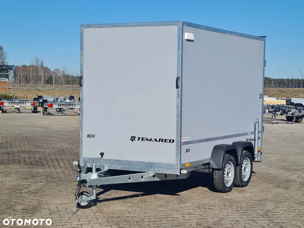 TEMARED Dostawa przyczepa kontener, furgon, box 300x150x180cm DMC 750kg, KATEGORIA B, podpory tylne - 4