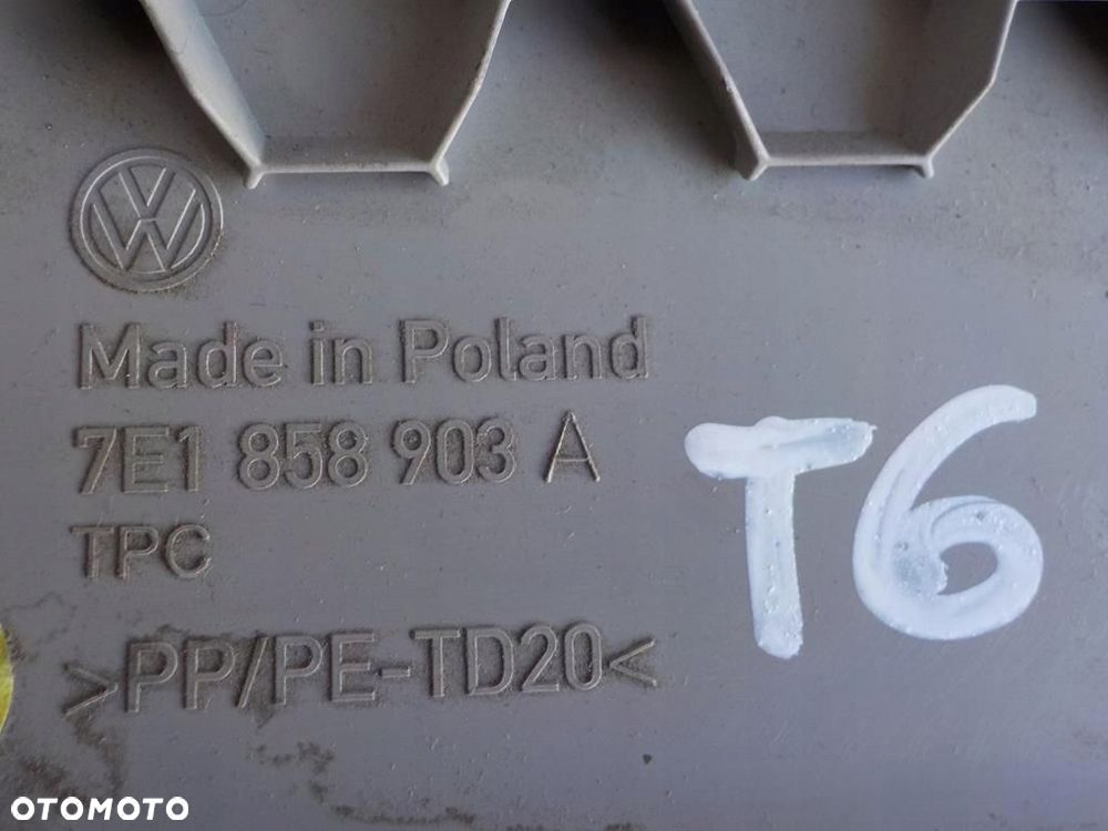 VW T6 PLASTIK DESKI PÓŁKA ŚRODKOWA 7E1858903A - 3