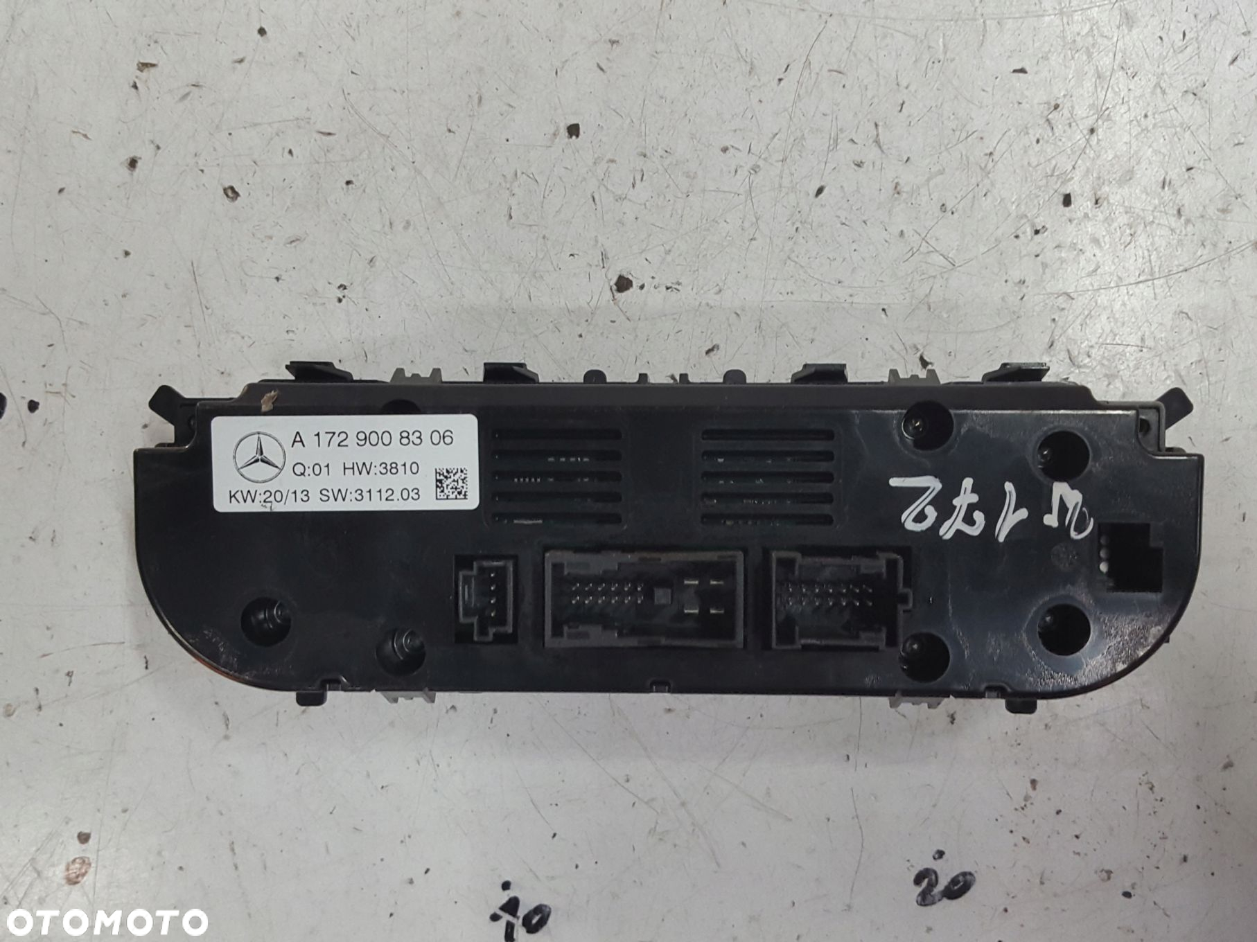 MERCEDES SLK R172 W172 11r- PANEL KLIMATYZACJI NAWIEWU A1729008306 - 2
