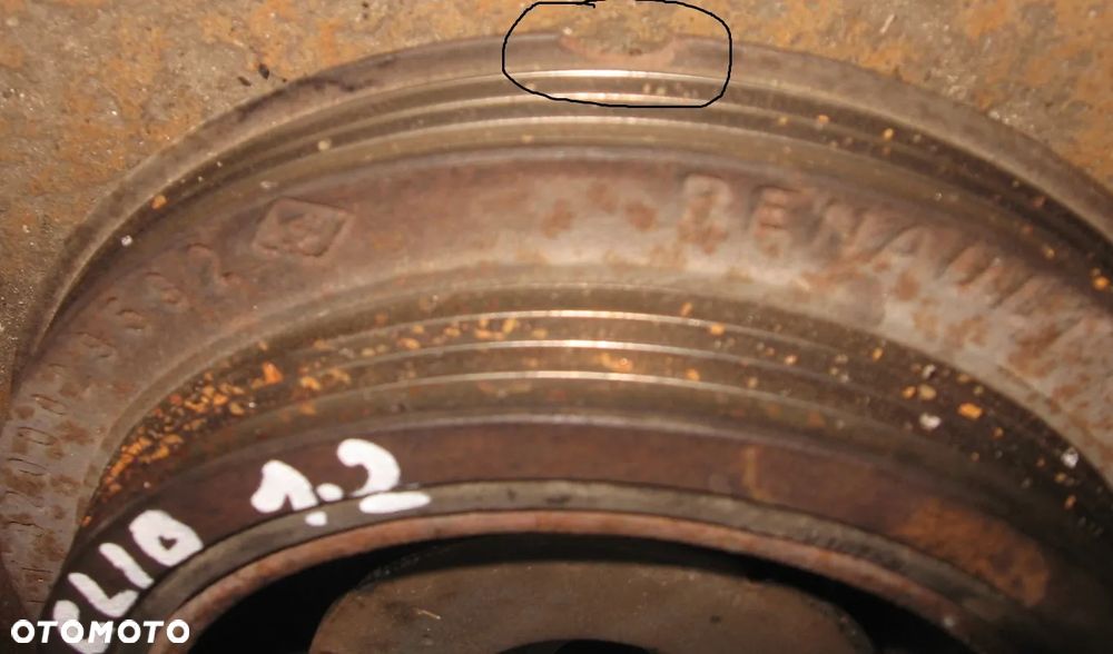koło pasowe rozrządu pompa oleju CLIO 1.2 16V D4F 042037 - 6