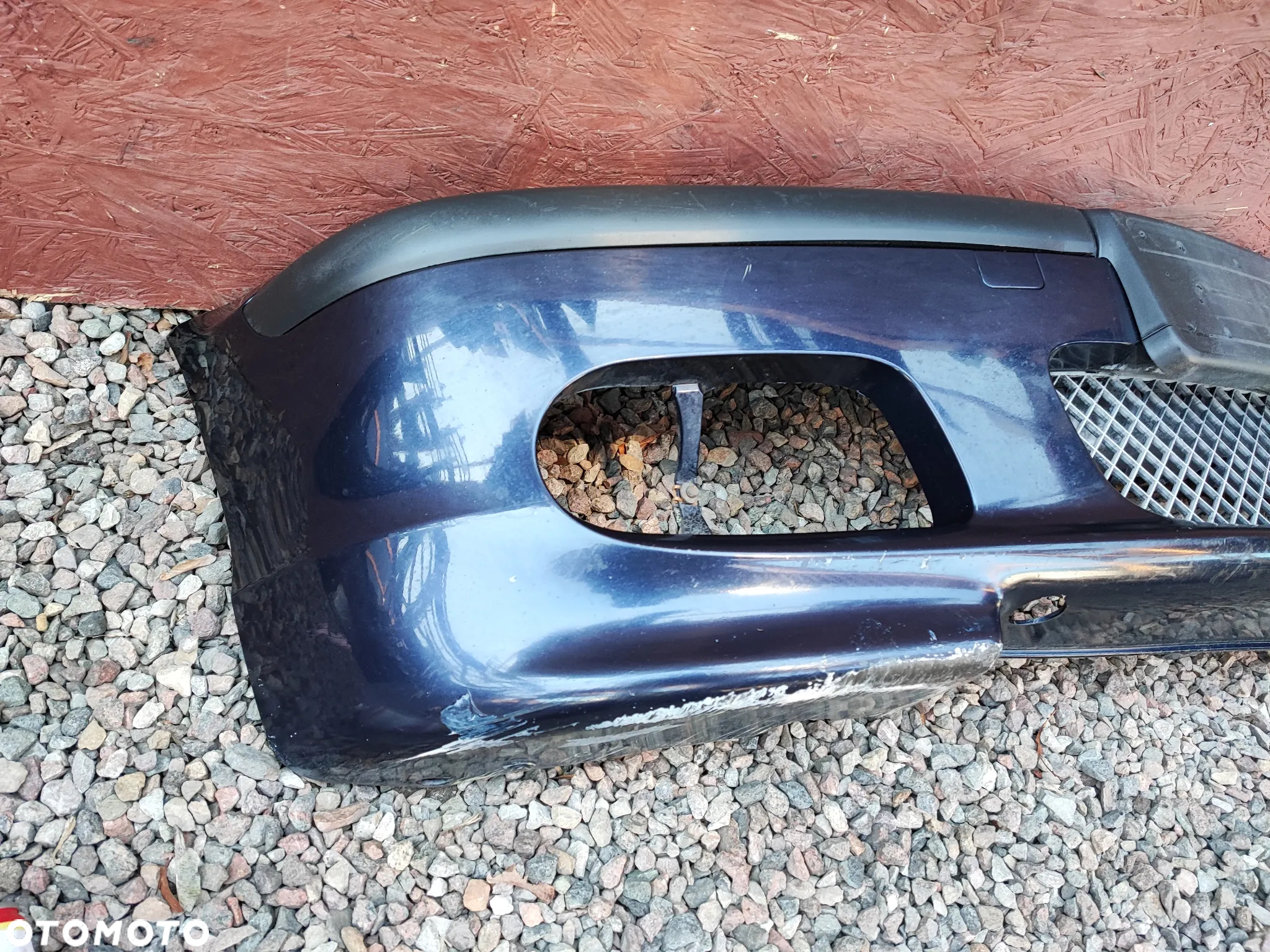 BMW E46 SEDAN / KOMBI ORYGINALNY ZDERZAK M-PAKIET PRZÓD POŁÓWKA DO SPAWANIA W KOLORZE ORIENT-BLAU METALICK O NR.  51 11 7 893 328 OEM - 2