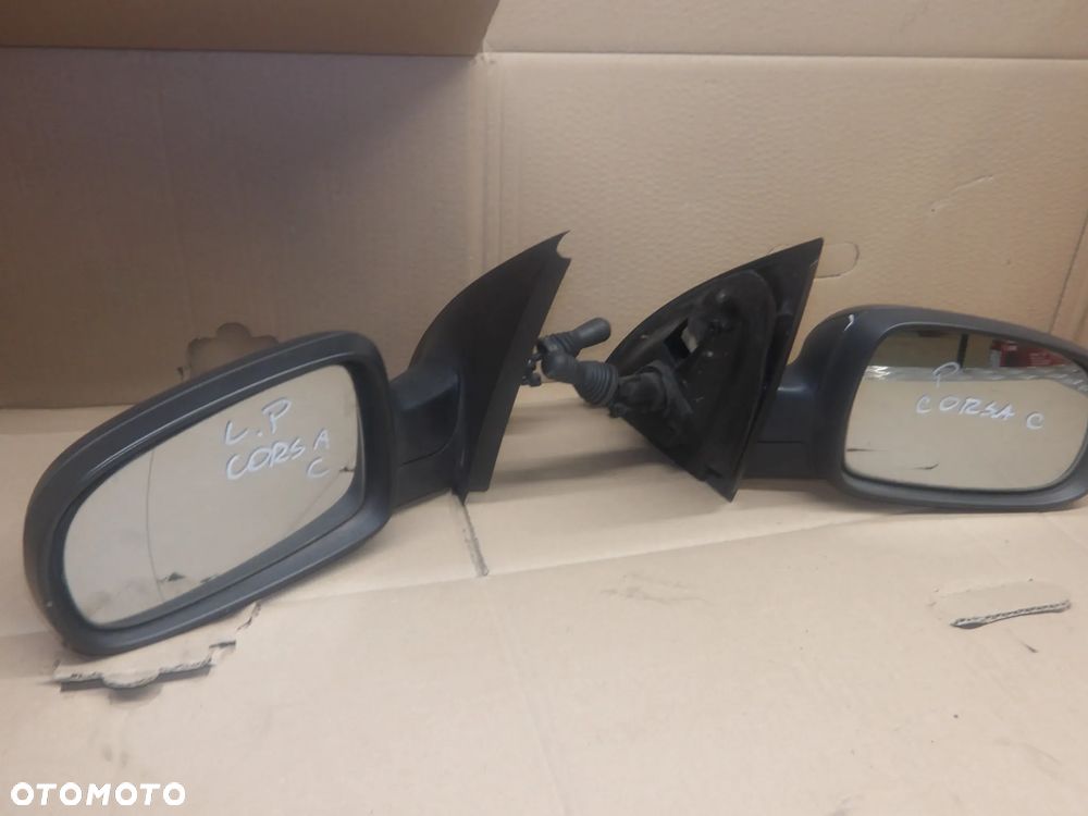 OPEL CORSA C LIFT 03-06 1.0B LUSTERKO ZEWNĘTNRZNE PRAWE LEWE MANUALNE - 1