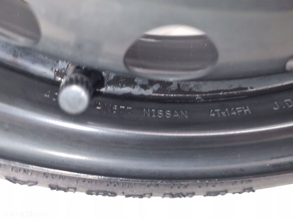 KOŁO DOJAZDOWE ZAPASOWE Nissan Micra K12 Note 105/70 R14 4x100 40300AX677 - 16