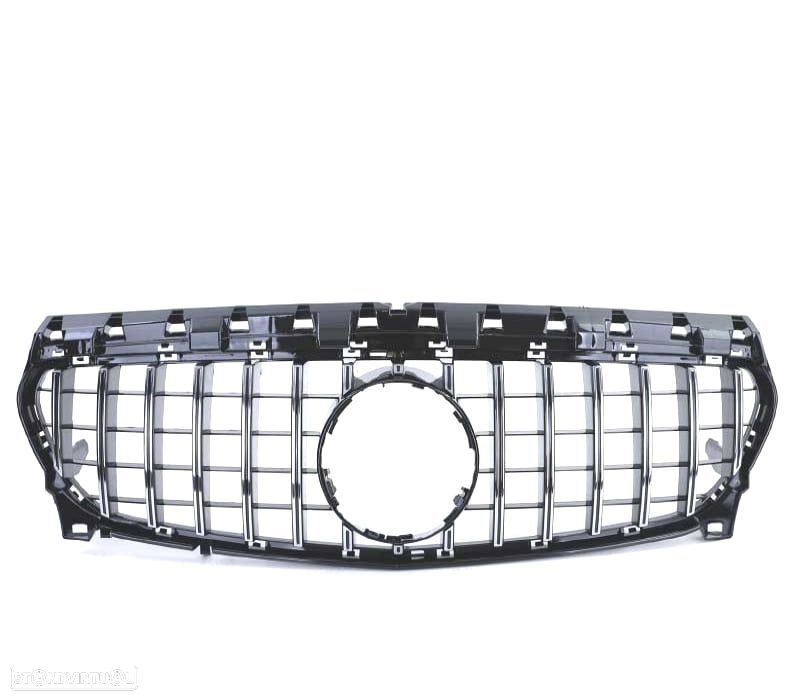 GRELHA MERCEDES CLA C117 16-18 LOOK AMG GT PRETO CROMADO - 3