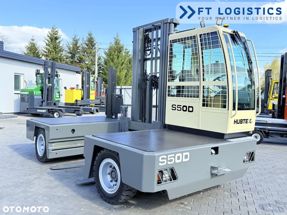 Hubtex WÓZEK BOCZNY | HUBTEX S50D | DIESEL | TRIPLEX 6300MM | PLATFORMA 1600MM | POZYCJONER WIDEŁ | WOLNY SKOK | REGULOWANA WIDŁA | STAN IDEALNY | Szeroka oferta wózków czterokierunkowych i bocznych, dopasowanych do różnorodnych potrzeb i zastosowań - 4