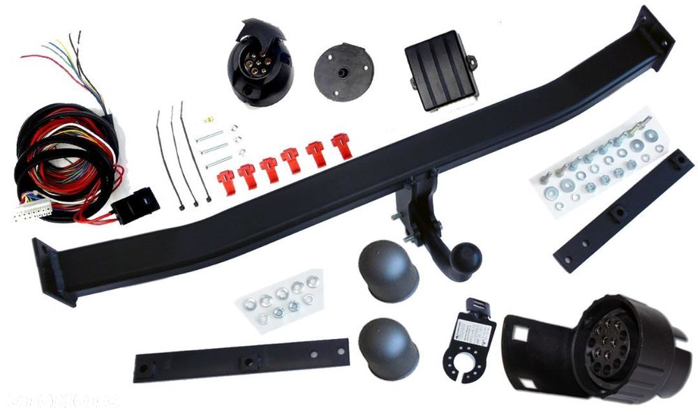 HAK HOLOWNICZY + MODUŁ + WIĄZKA + GNIAZDO 7 PIN/13P RENAULT GRAND SCENIC 3 III od 2009 - 11